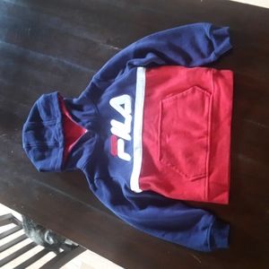 Fila size 5 pullover Hooded sweater Red & Blue
